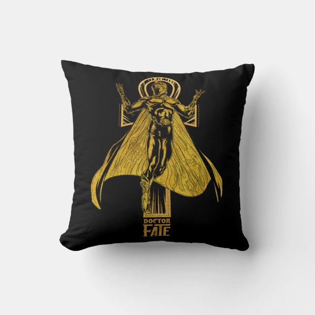 Black Adam | Doctor Fate Character Graphic Cushion (Front)