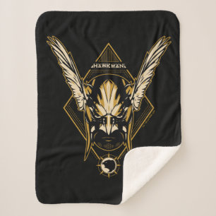 Black Adam   Hawkman Helmet Graphic Sherpa Blanket