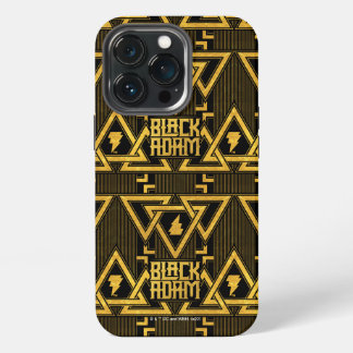 Black Adam Lightning Bolt Triangular Pattern iPhone 13 Pro Case