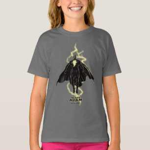 Black Adam Lightning Silhouette Graphic T-Shirt