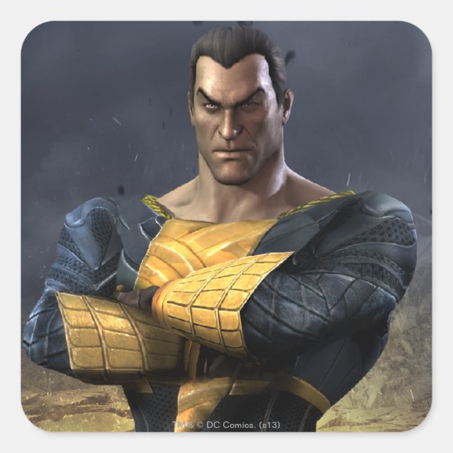 Black Adam Square Sticker (Front)