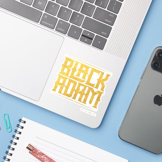 Black Adam Stacked Name Graphic (Laptop w/ iPhone)