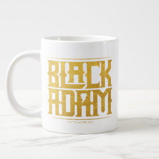Black Adam Stacked Name Graphic Large Coffee Mug