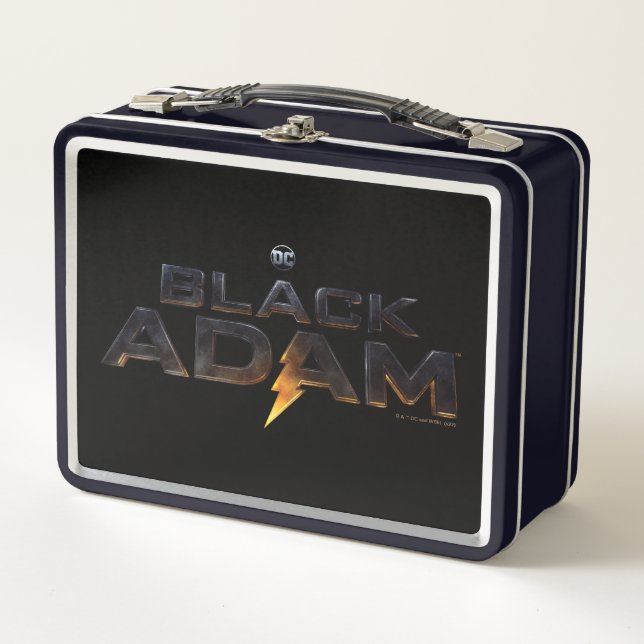 Black Adam Theatrical Logo Metal Lunch Box (Front)