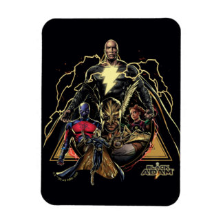 Black Adam Triangular Group Graphic Magnet