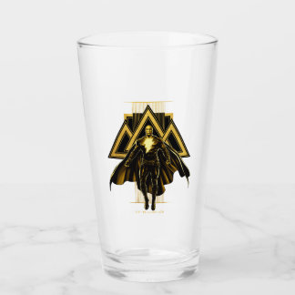 Black Adam Triangular Pillar Graphic Glass