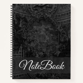 black aesthetic notebook
