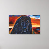 Black Afghan Hound Art Products!