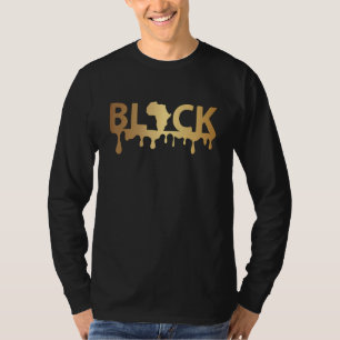 Black Africa Map T-Shirt