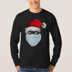 Black African American Christmas 2021 Santa Wearin T-Shirt