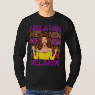 Black African American Ebony Melanin Queen Empower T-Shirt