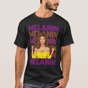 Black African American Ebony Melanin Queen Empower T-Shirt
