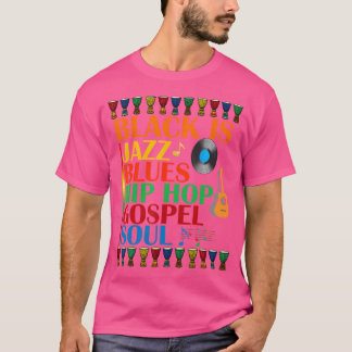 Black African American Music Genre Appreciation Cu T-Shirt