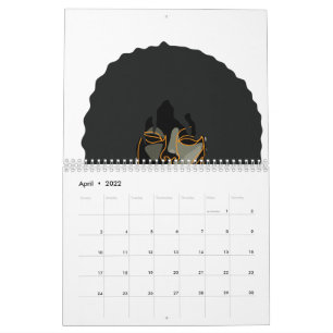 Black African American Woman Portraits Calendar