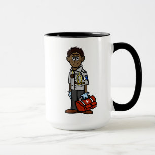 Black African EMS Paramedic Name Mug