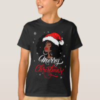 Black African Girl American Santa Christmas Melani