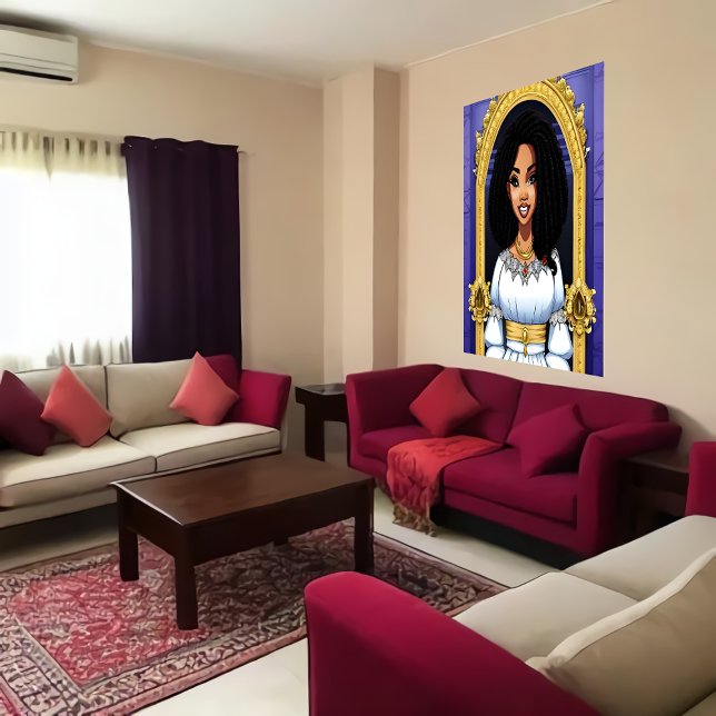 Black African Princess | AI Art  Poster (Creator Uploaded)