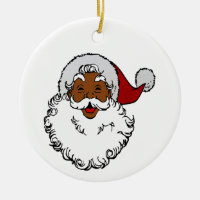 black african santa claus christmas