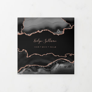 Black Agate Trifold Brochure