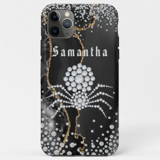 Black Agate with gold & Diamond Accents Case-Mate iPhone Case