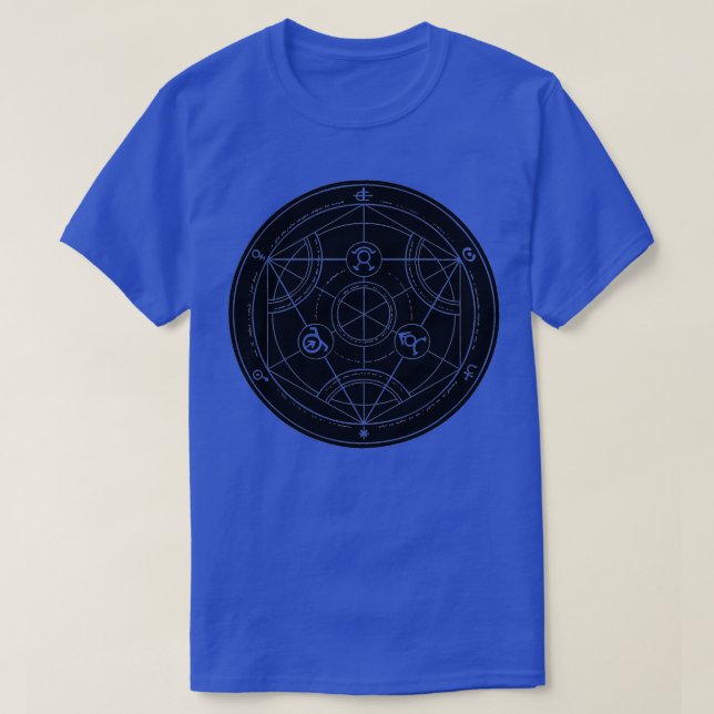 Black Alchemy Circle T-Shirt (Design Front)