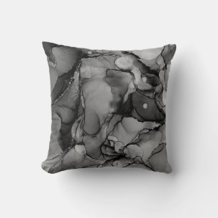 Black alcohol ink cushion