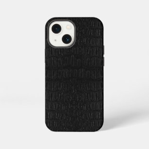 Black Alligator Skin Print New iPhone 13 Mini Case