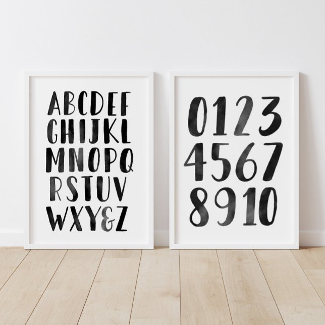 Black Alphabet and Numbers Educational Classroom (Creator Uploaded)