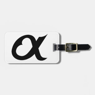 black alpheart luggage tag