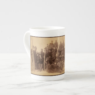 Black American Fighting Cavalry: Buffalo Warriors Bone China Mug