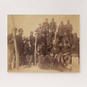 Black American Fighting Cavalry: Buffalo Warriors Jigsaw Puzzle