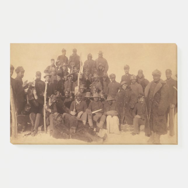 Black American Fighting Cavalry: Buffalo Warriors Post-it Notes (Front)