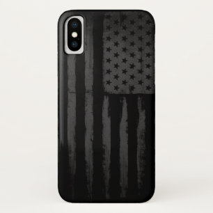 Black American flag Case-Mate iPhone Case
