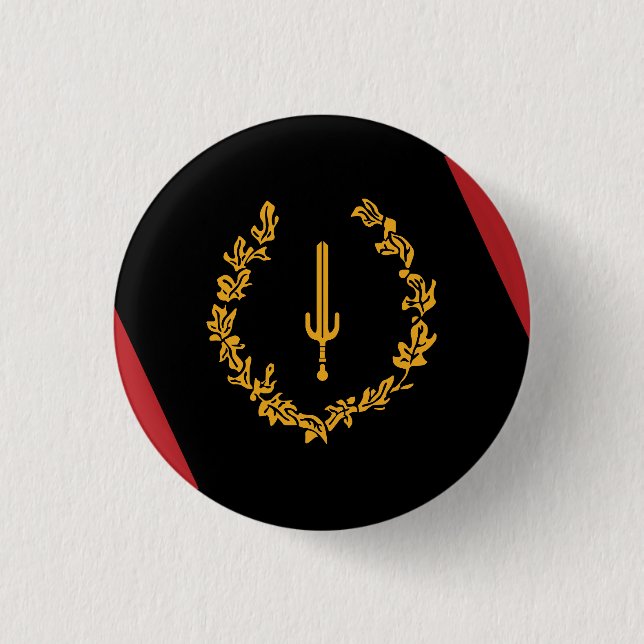 Black American Heritage Flag  3 Cm Round Badge (Front)