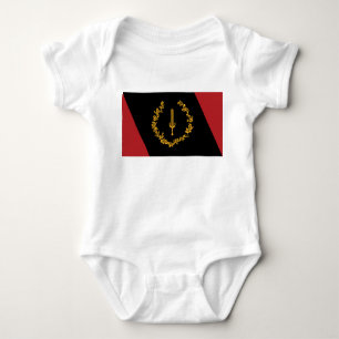 Black American Heritage Flag Baby Bodysuit