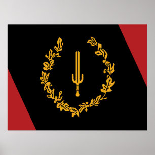 Black American Heritage Flag  Poster