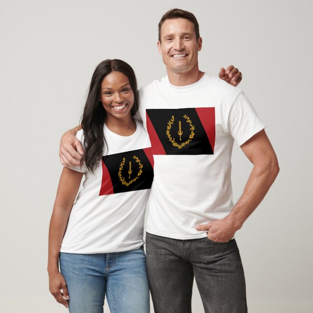 Black American Heritage Flag  T-Shirt (Unisex)
