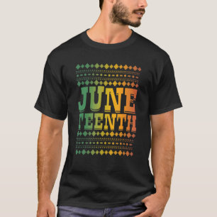 Black Americans Black History Afro American Junete T-Shirt