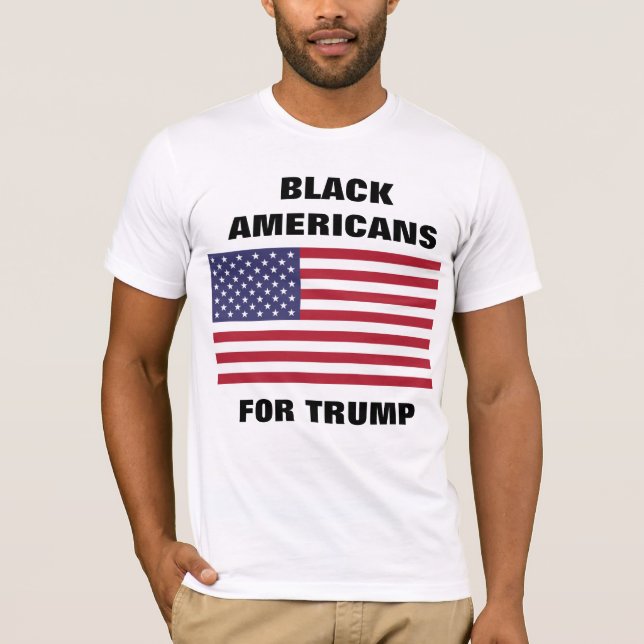 BLACK AMERICANS FOR TRUMP T-Shirt (Front)