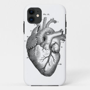 Black Anatomical Heart Case-Mate iPhone Case