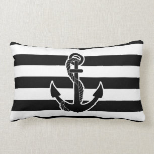Black Anchor Lumbar Cushion