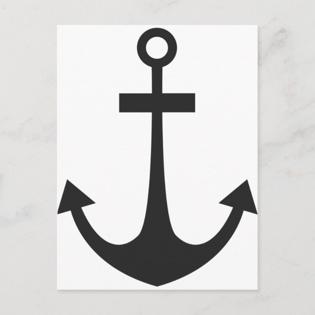 Black Anchor Postcard (Front)