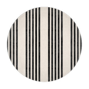 Black and beige five stripe pattern cutting board