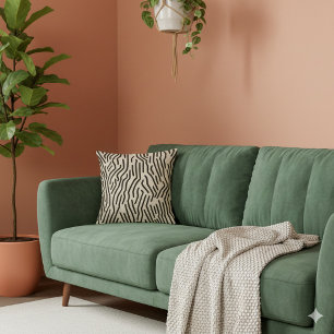 Black and Beige modern Striped Cushion