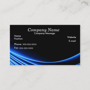 Black and Blue abstract Business Card