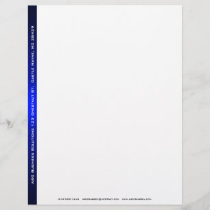 Black and Blue Business Letterhead