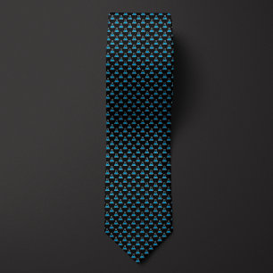 Black and Blue Chemistry Beaker Tie