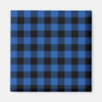 Black and Blue Chequered Buffalo Pattern