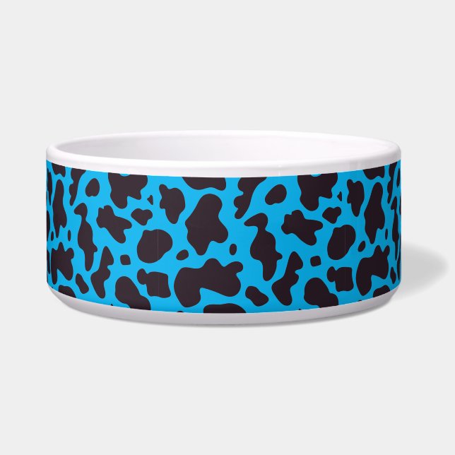 Black and blue Cow Pattern Print (Front)