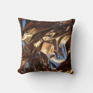 Black and blue leather jacket cushion